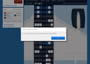 you can not pick a normal coach seat after you are UGed to comfort plus