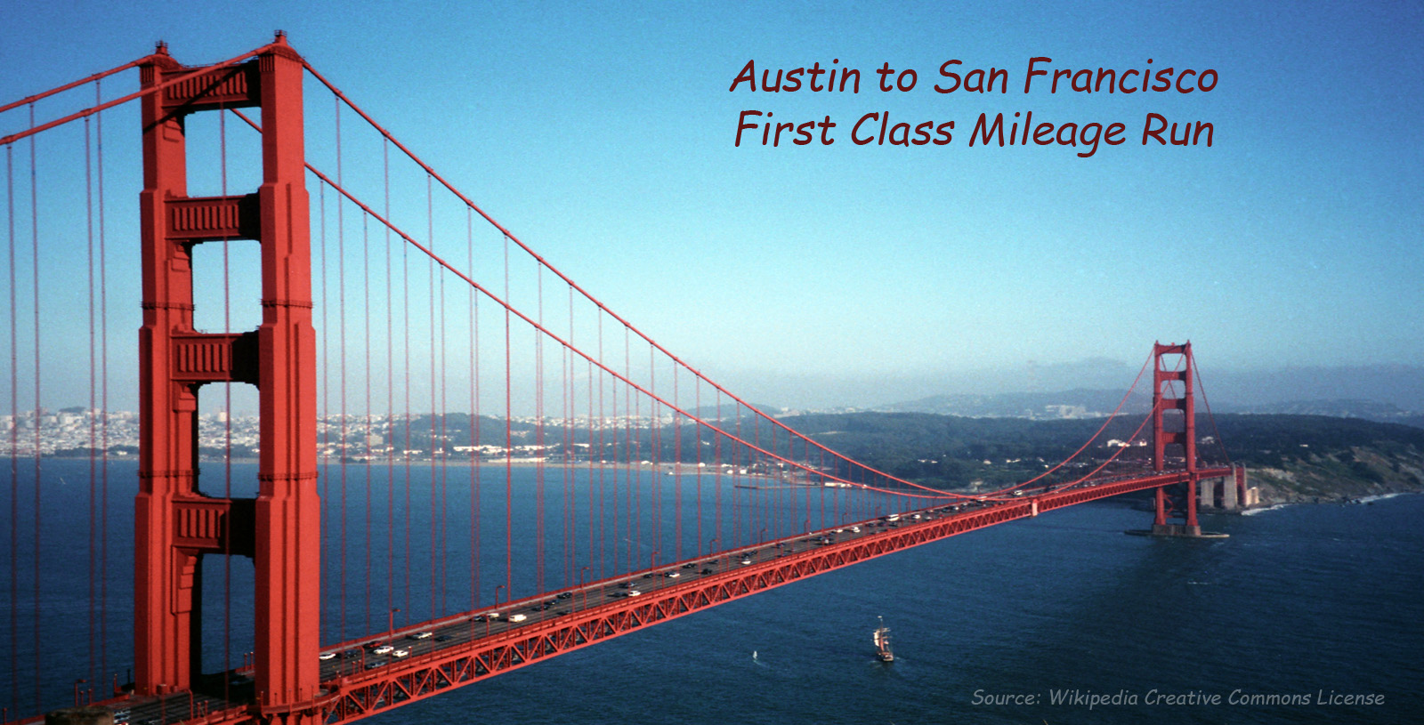 Austin to San Francisco 1st class $752 & 9785 MQMs at 7.7CPM –  Delta Air Lines Elite Mileage Run