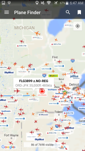 AVgeek watching myself fly to JFK from ORD RenesPoints Million Miler run to japan