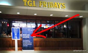 Delta DFW SkyClub E11 Exit TSA Security Sign