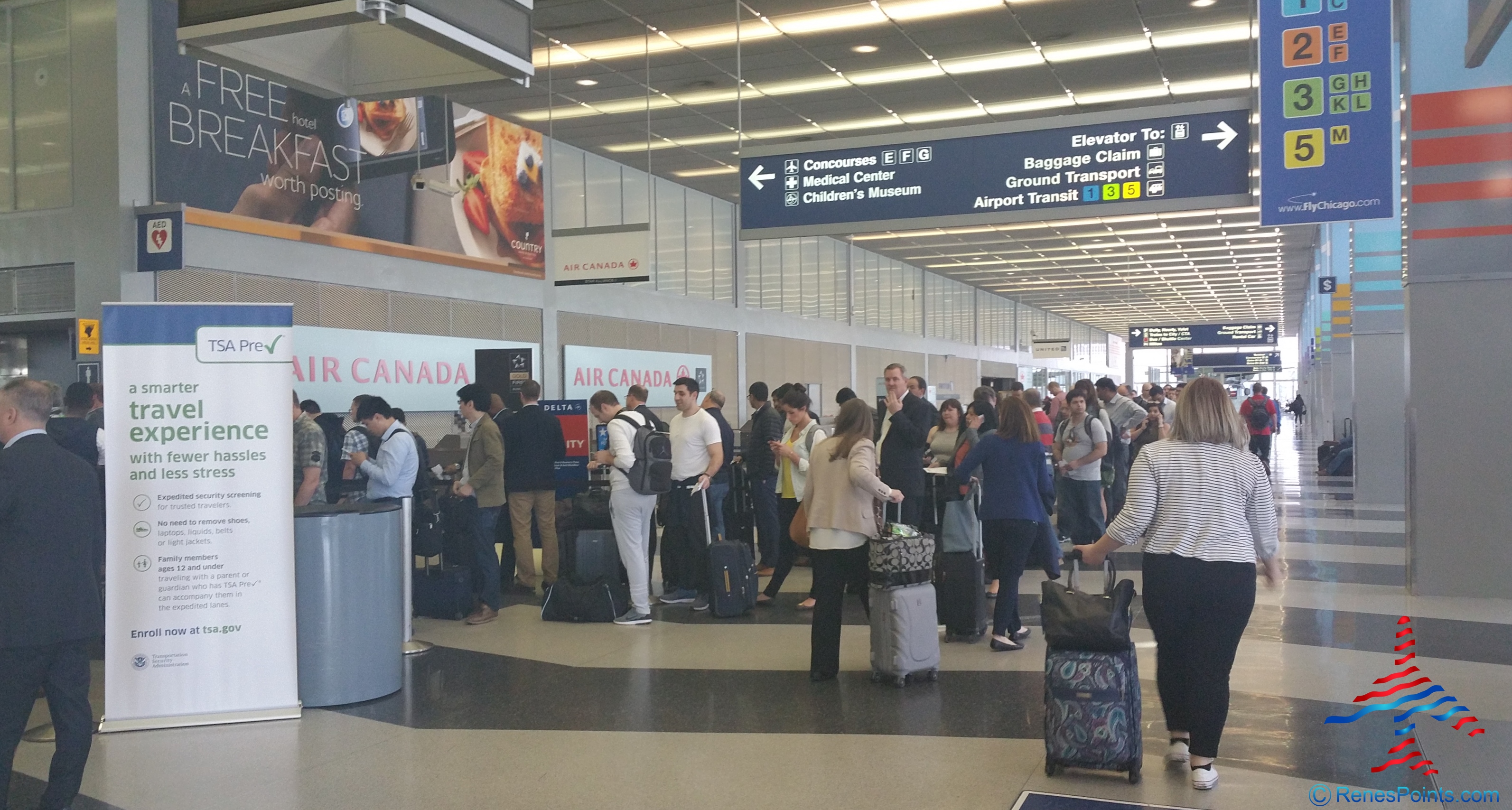 My Delta Million Miler flight – TSA at Chicago O’Hare ORD Airport  #IHateTheWait  worthy