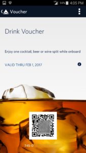 screen shot of a delta drink voucher from app renespoints blog