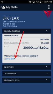 screen shots from fly delta app 1