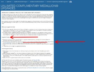 unlimited upgrade are based on fare class families 1