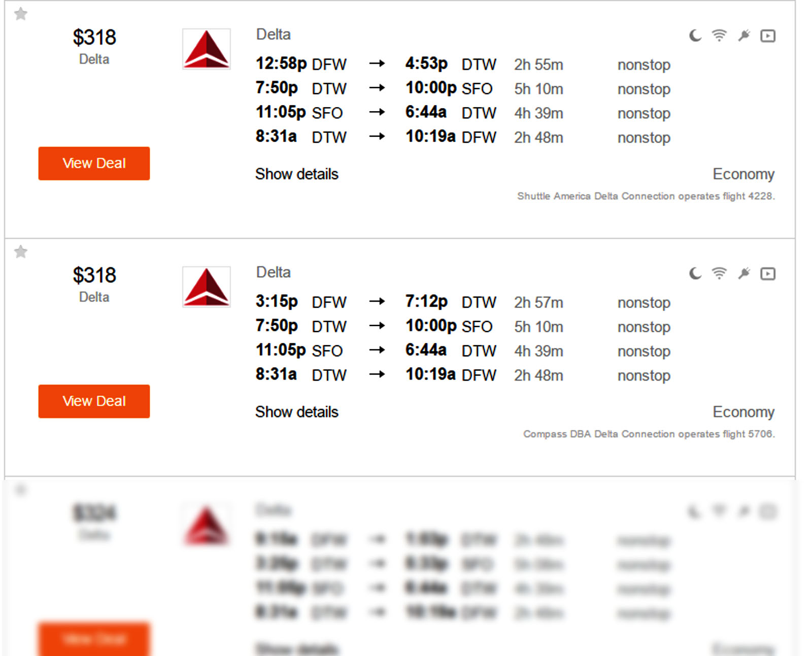 Dallas to San Francisco $511 Delta First Class Elite Mileage Run at 5.6CPM