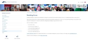 end of smoking rooms at SLC airport