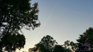 jet in the night sky renespoints blog