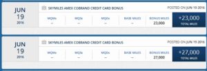 my delta amex card bonus
