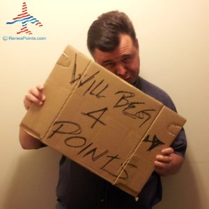 rene from renespoints talks retention bonus points will beg for points joke