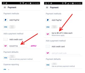 how to get 5 bucks off two lyft rides to from airports