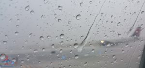 Takeoff during thunderstorm DTW Detroit Airport RenesPoints Travel Blog