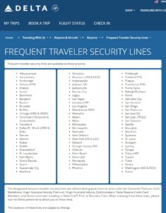 faster security lines with the Delta Reserve card