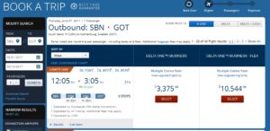 price to buy biz to sweden summer 2017