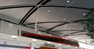 people mover tram in DTW Detroit airport renespoints blog