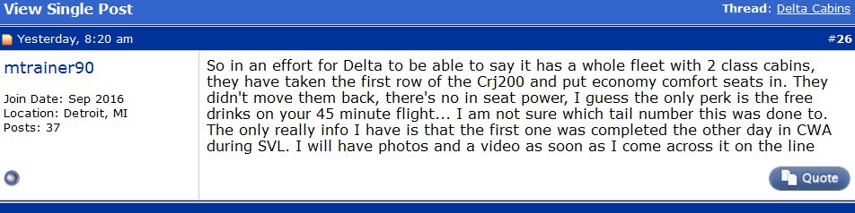 Two Delta Comfort Plus RUMORS I am working on – One you may like, the other maybe not!