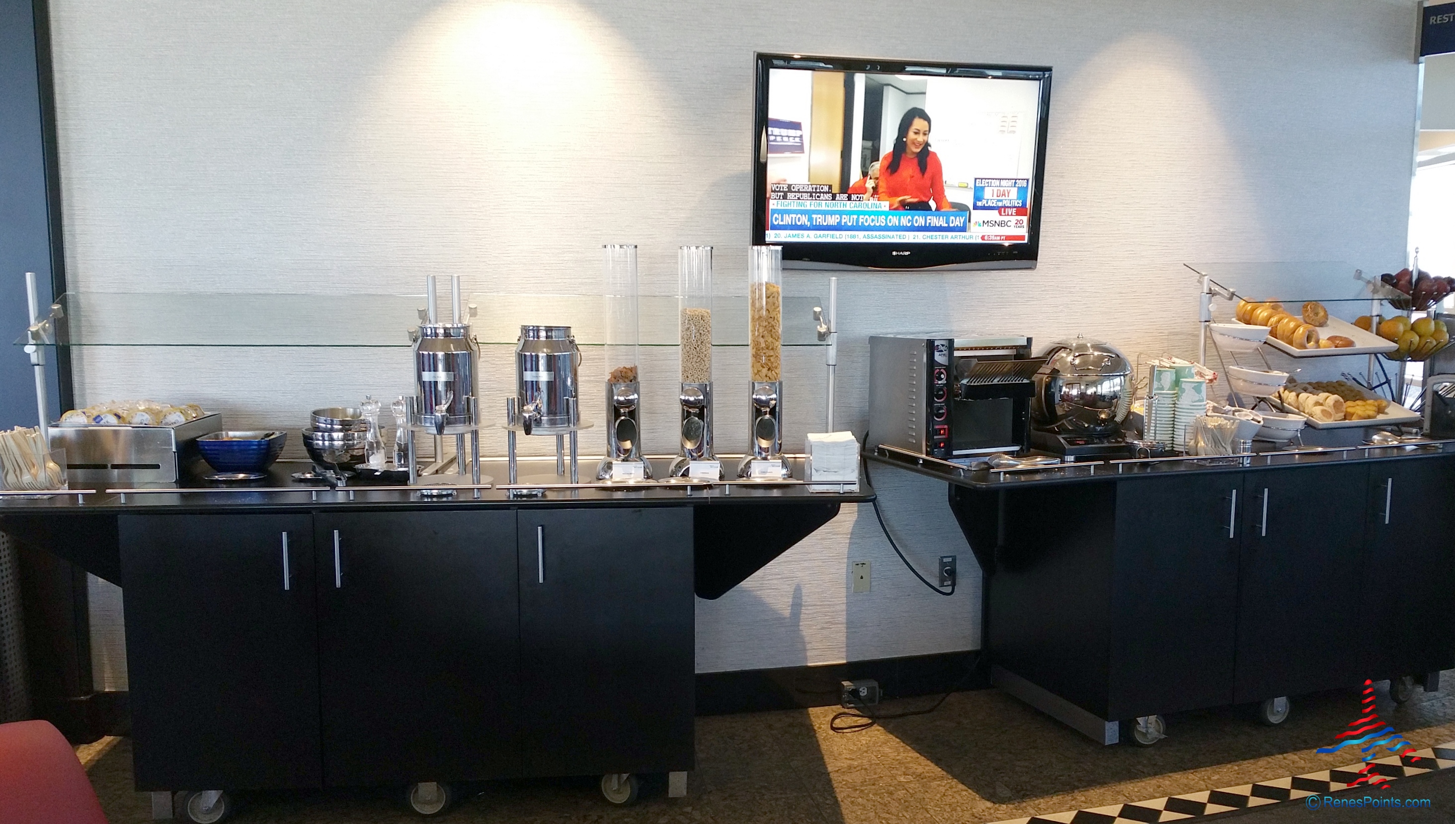 Delta Sky Club DCA Ronald Reagan Washington National Airport Review