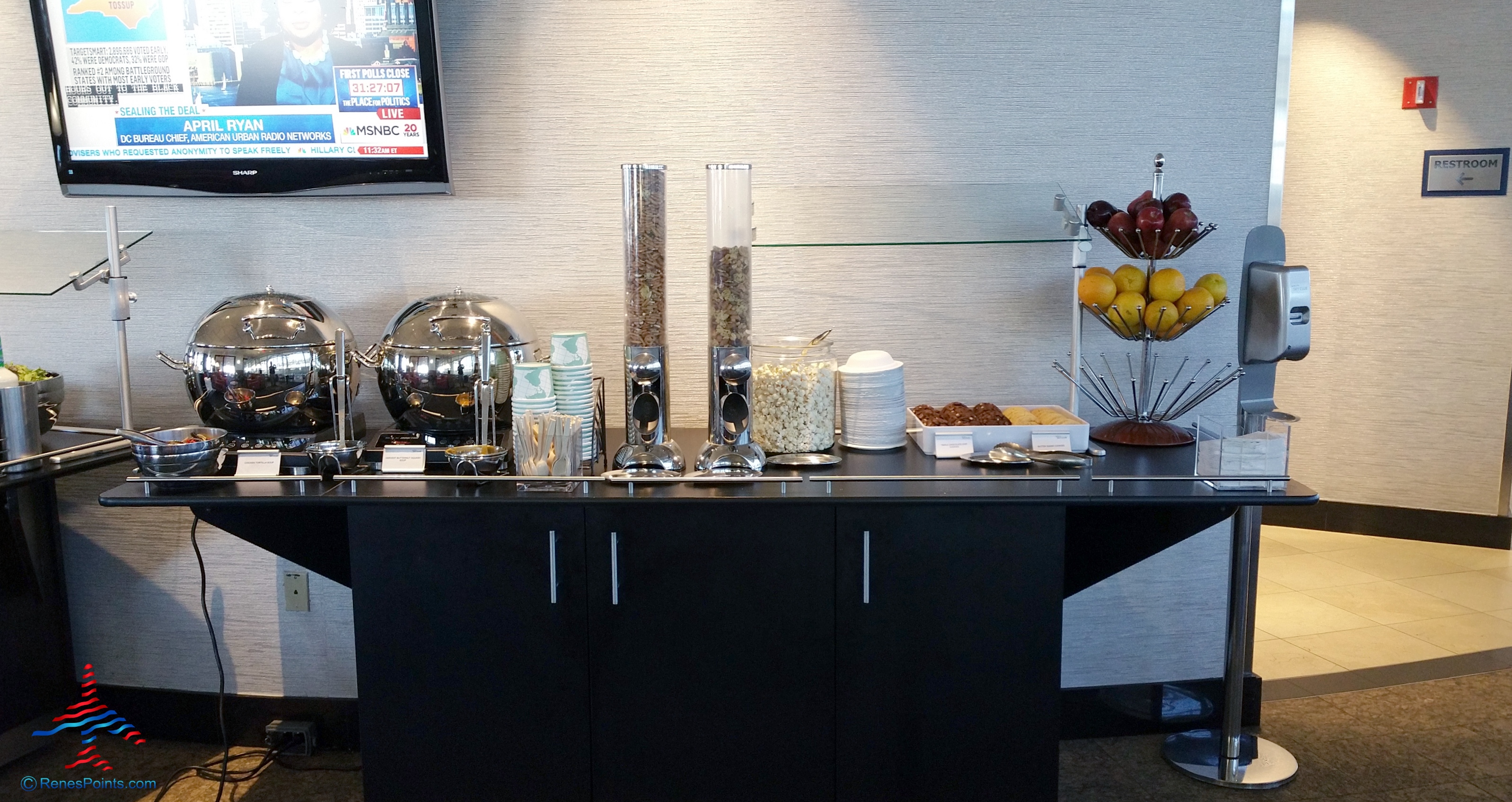 Delta Sky Club DCA Ronald Reagan Washington National Airport Review