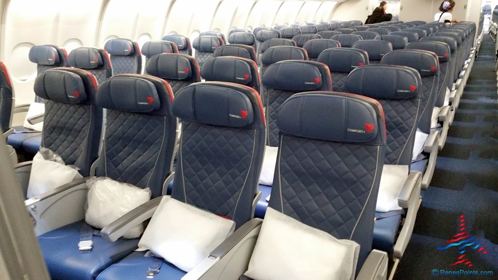 a row of seats in an airplane