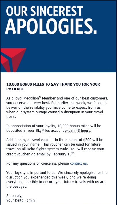 Were you delayed in the latest Delta CPU meltdown? There is now a link for compensation!