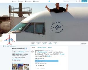 results of my twitter poll about travel renespoints