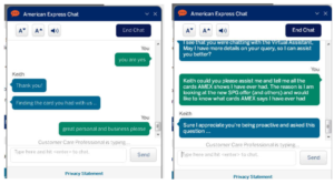 screens screenshot of a chat