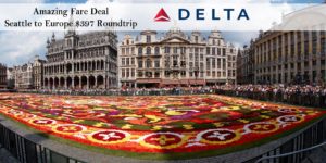 Seattle SEA - Brussels BRU Delta laptoptravel Mileage Run March 2017