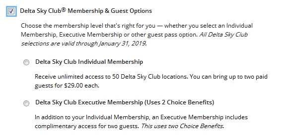 Choosing new Delta Diamond Medallion® Choice Benefits 2018 – What to pick depends on you!