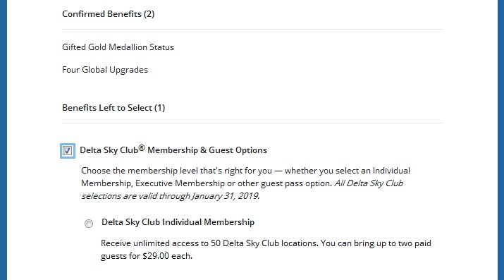 More quirky issues with Delta Medallion Sky Club “Guest Pass” Choice Benefit – No fix yet!
