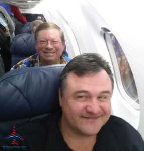 renespoints blogger in 1a delta 1st class