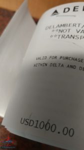 Delta Air Lines 1000 bump offer RenesPoints blog