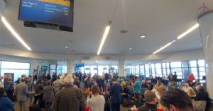 RenesPoints Delta LAX Boarding lane Area mess