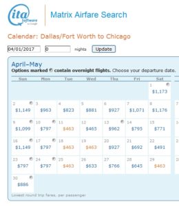 matrix 1st dfw-slc-ord rt