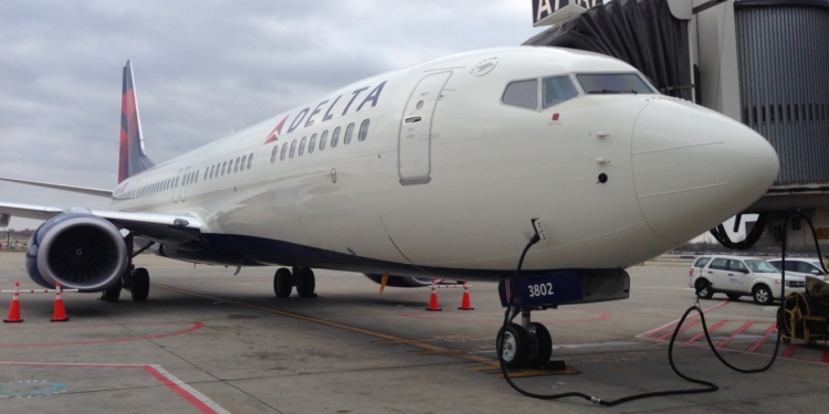 a jet plane at an airport