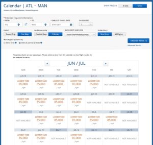 atl to man d1 partner award skymiles