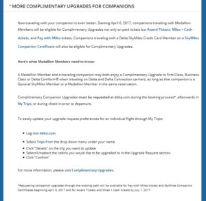 delta update on upgrades with bogo and more