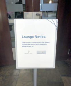 from alaska lounge lax too many people