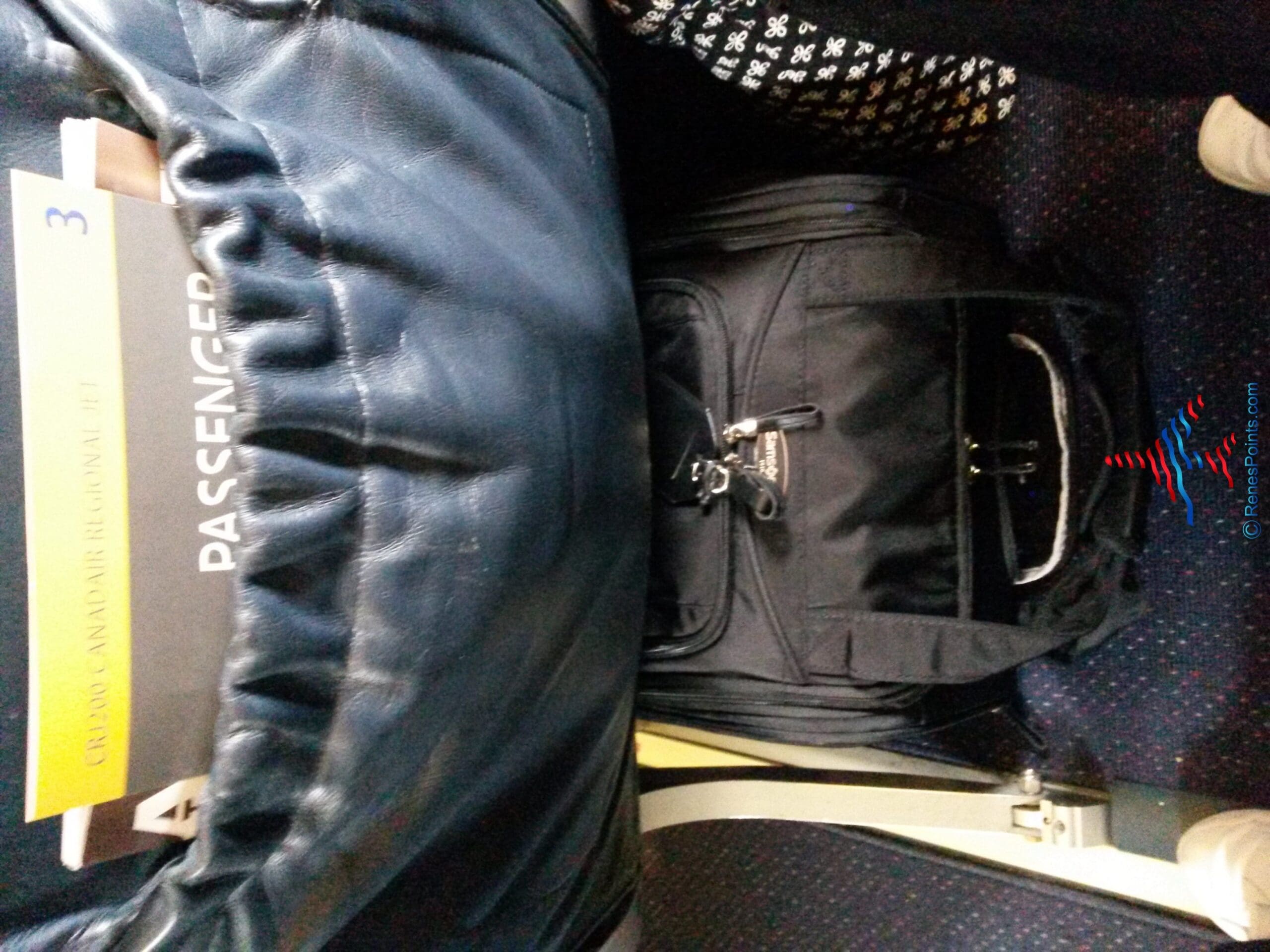 Is there a bag that really fits under your seat on a Delta CJR200? This roll aboard bag will!