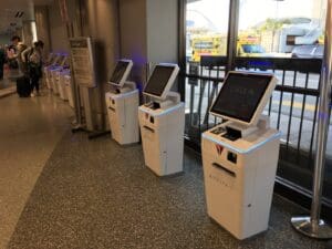 a group of white electronic machines
