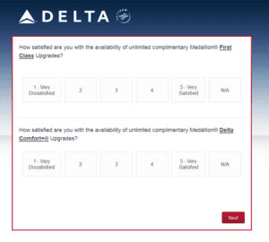 New Delta Air Lines SkyMiles survey for 250 SkyMiles - how would you vote (16)