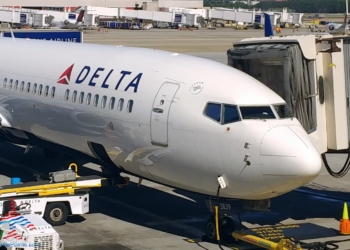 A Delta Air Lines jet