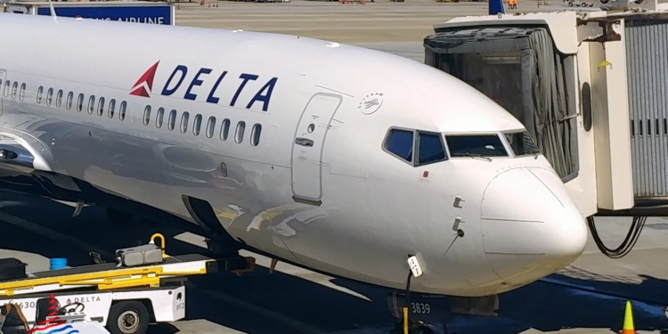 A Delta Air Lines jet