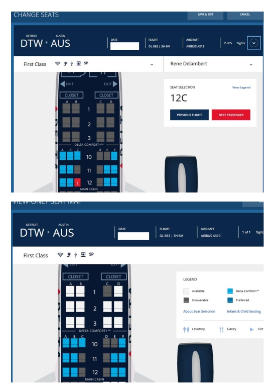 (Bug Alert) Is Delta now blocking access to seat-maps in other cabins / class of service? Plus some workarounds!