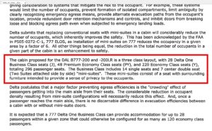 delta one suites mean less biz seats on 777