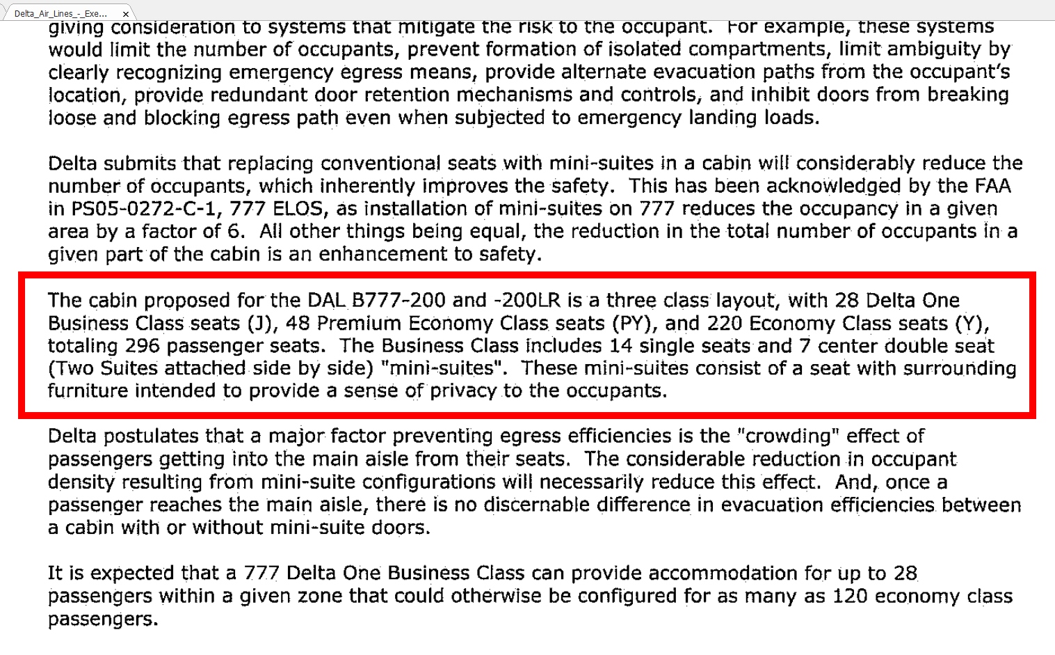 Ruh Roh – Delta shrinking Delta One cabin on B777 by ~25% with addition of Premium Economy seats!