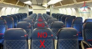 a seat on an airplane