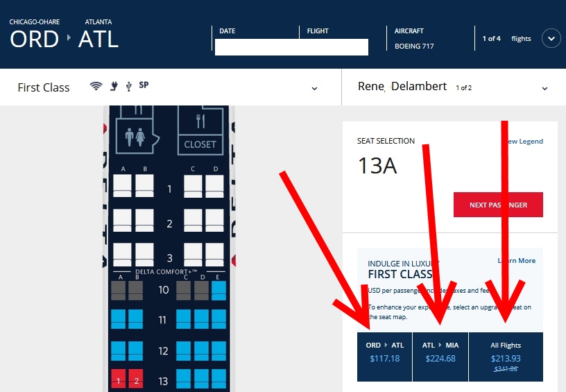 leg by leg upgrades from delta Eye of the Flyer