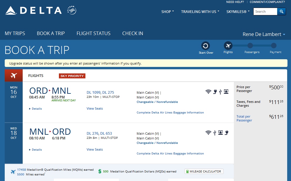 I’m going on one last Delta 747 ride & mileage run before year end for $611 & ~18,000 MQMs!