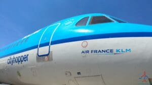 the nose of a plane