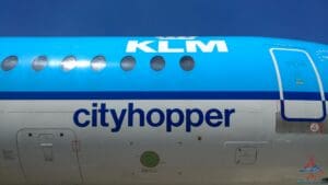 a close up of a plane