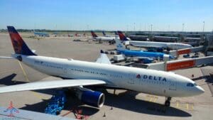 a group of airplanes at an airport